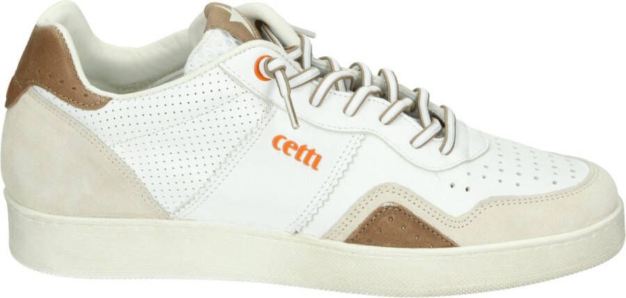 Cetti Volwassenen Lage sneakersHeren sneakersVrije tijdsschoenen Wit beige