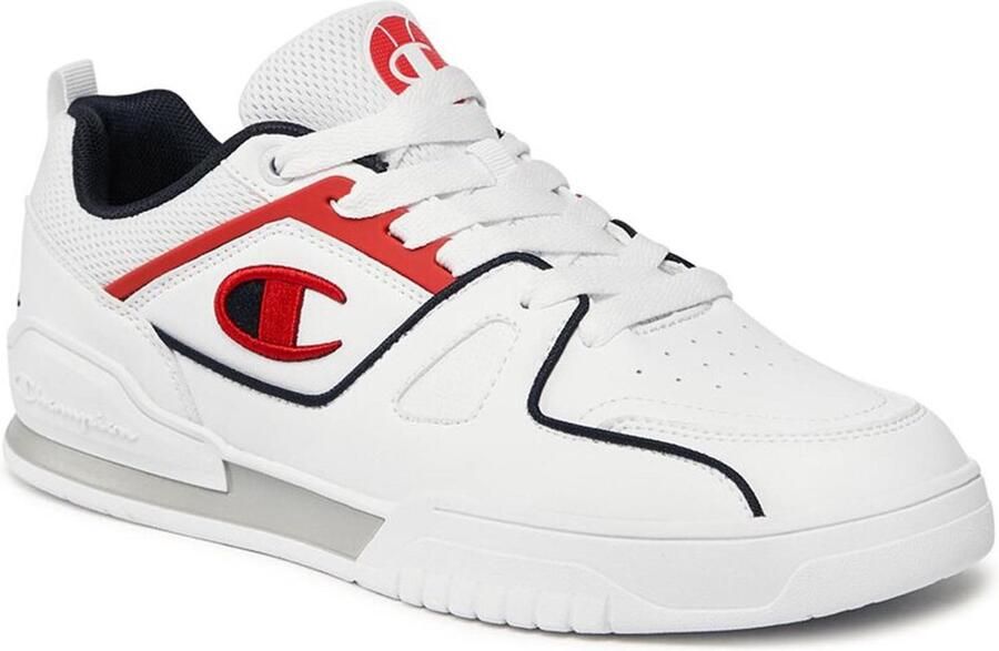 Champion 3 Point Low heren sneaker S21882-CHA-WW010 wit blauw rood