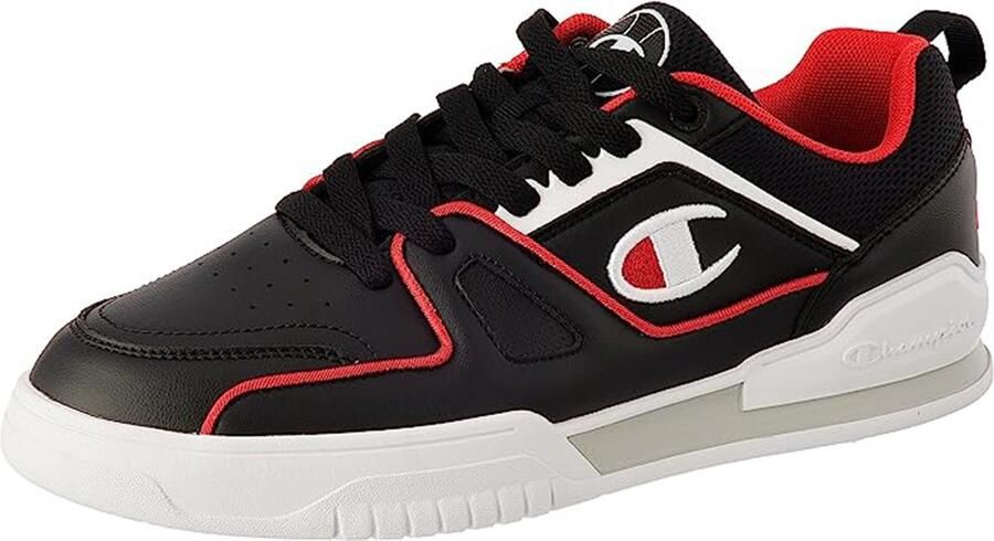 Champion 3 Point Low herensneaker S21882-CHA-KK002 zwart rood