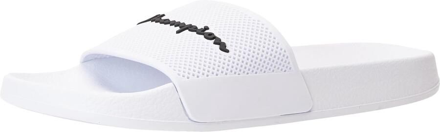 Champion Witte Slippers met Logo Letters White Heren