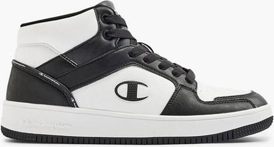 Champion Zwart witte Rebound 2.0 Mid