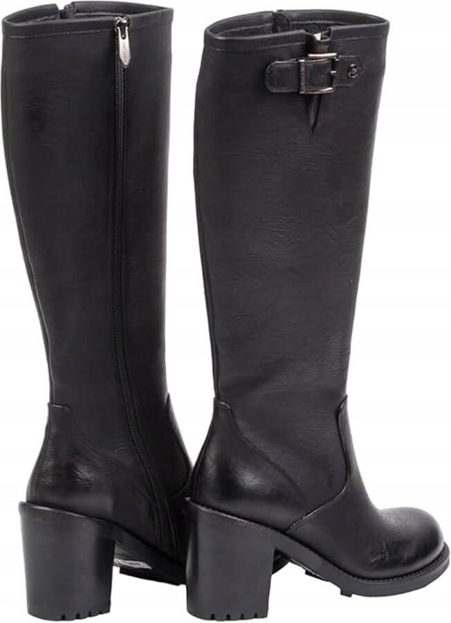 Chattawak Dameslaarzen Zwart Synthetisch Met gesp