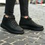 Chekich Heren Sneaker helemaal zwart hoge sneakers schoenen comfortabele CH258 - Thumbnail 1