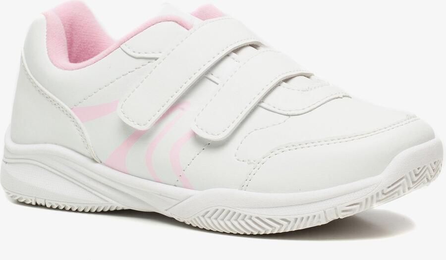 Chicane kinder gymschoenen klittenband wit roze - Foto 2