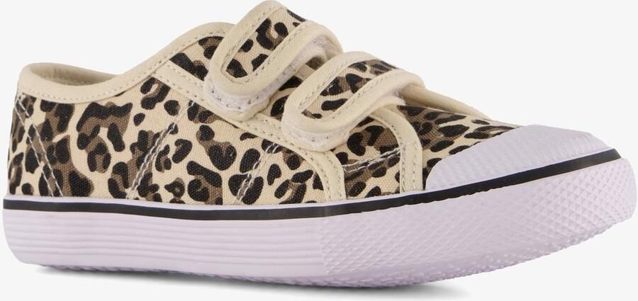 Chicane meisjes gymschoenen met panterprint beige