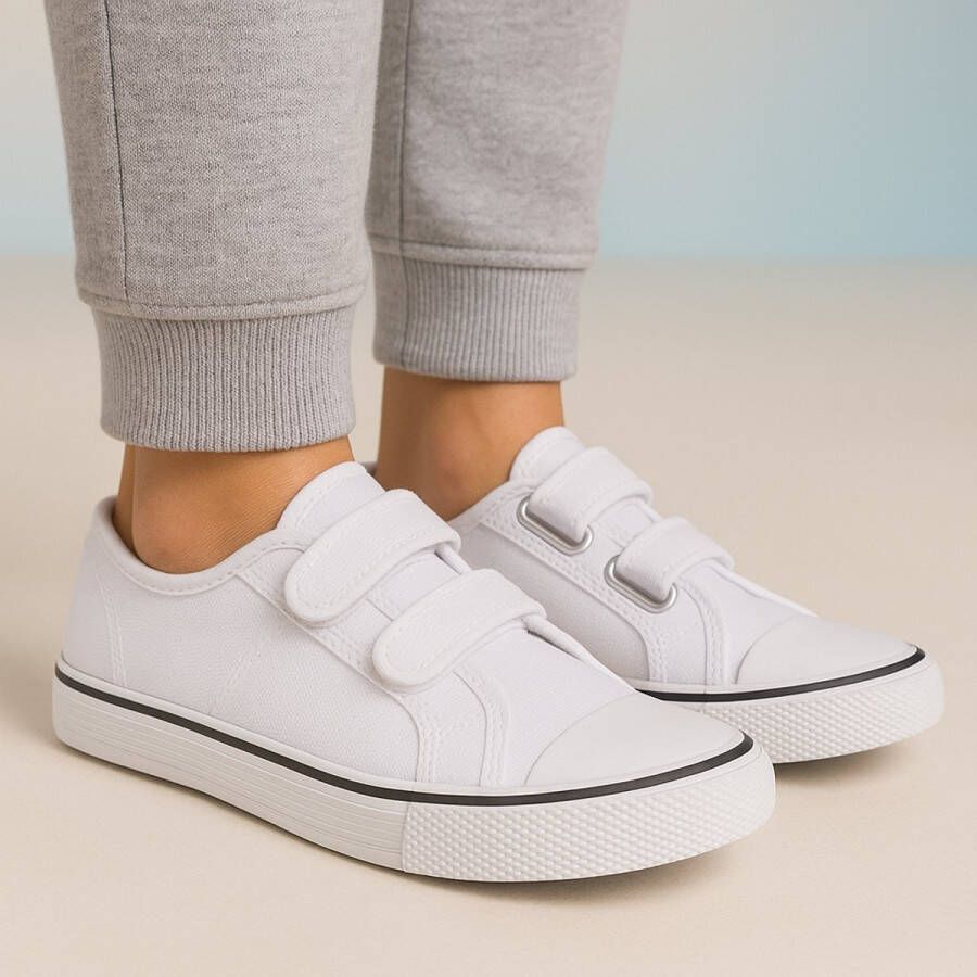 Dutchy Chicane kinder gymschoenen Wit