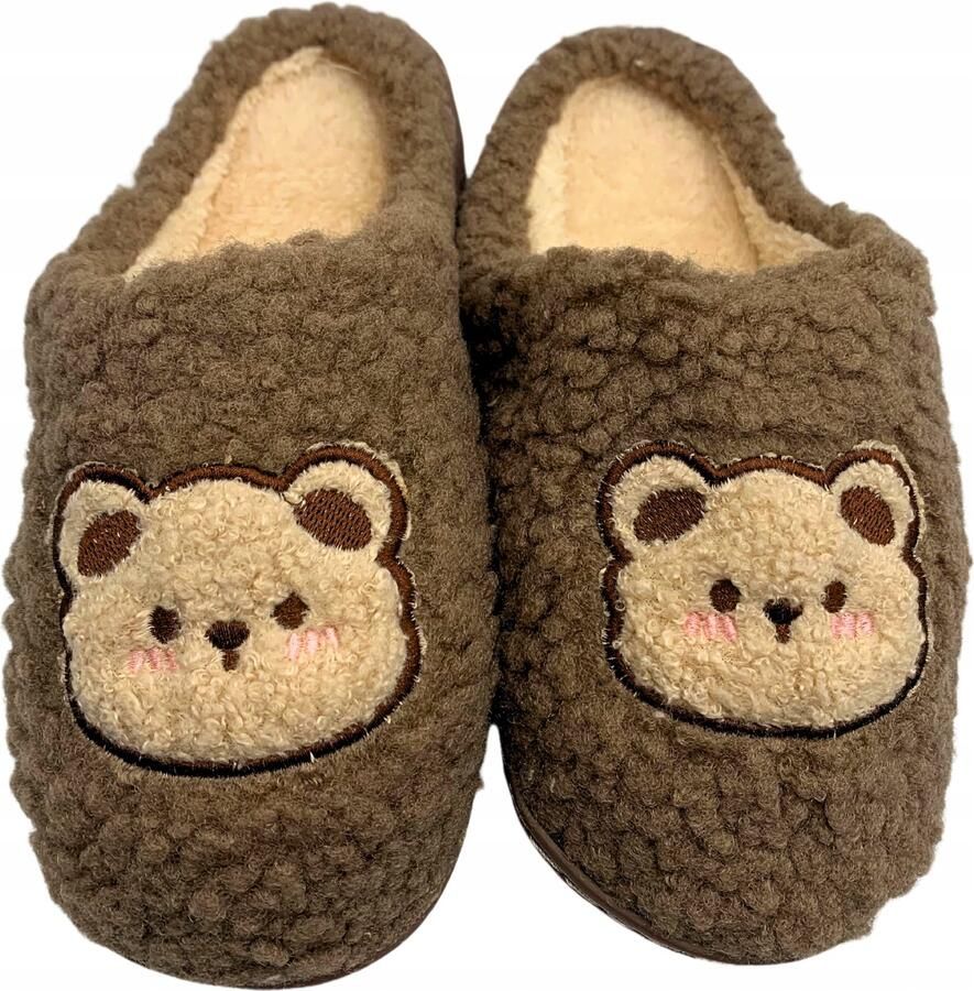 Chung shi Dames Pantoffels Beer Warm & Zacht