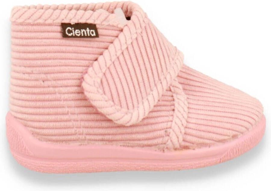 Cienta Bota Velcro Rosa Roze