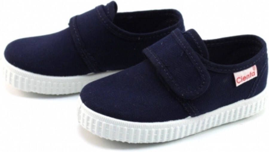 Cienta canvas klittenbandschoen navy