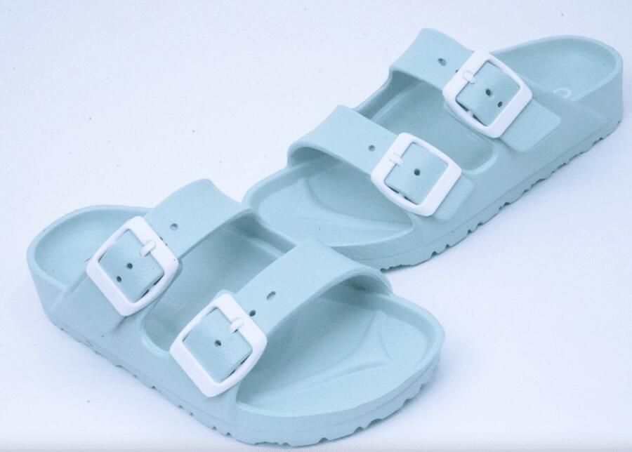 Cienta Uni Badslipper Aqua Blauw