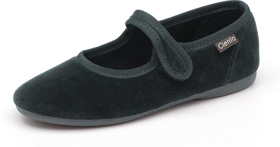 Cienta Velours ballerina's met bandje voor meisjes