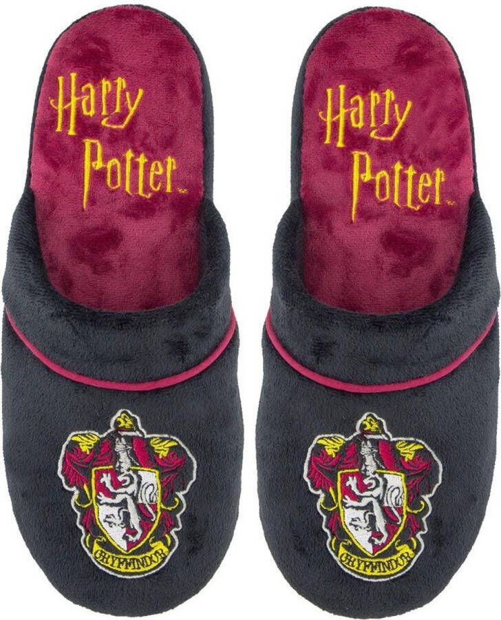 Cinereplicas Harry Potter Sloffen -M L- Gryffindor Zwart Bordeaux rood