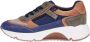 CKS Crazy Cognac-Blauwe Sneaker - Thumbnail 2