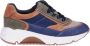 CKS Crazy Cognac-Blauwe Sneaker - Thumbnail 1