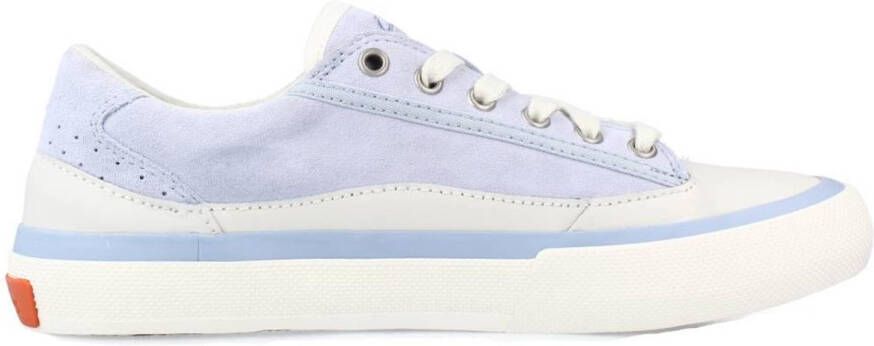 Clarks Stijlvolle Lace Sneakers voor Vrouwen Blue Dames