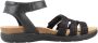 Clarks Comfortabele platte sandalen voor vrouwen Black Dames - Thumbnail 1