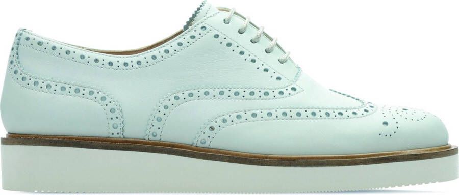 Clarks Baille Brogue White Leather Vrouwen