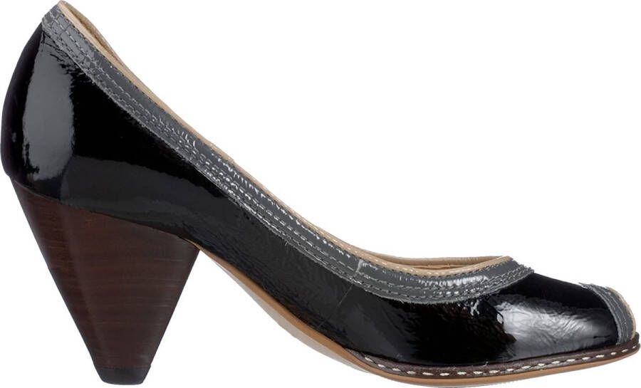 Clarks Band Peep dames pump zwart Schoenen.nl