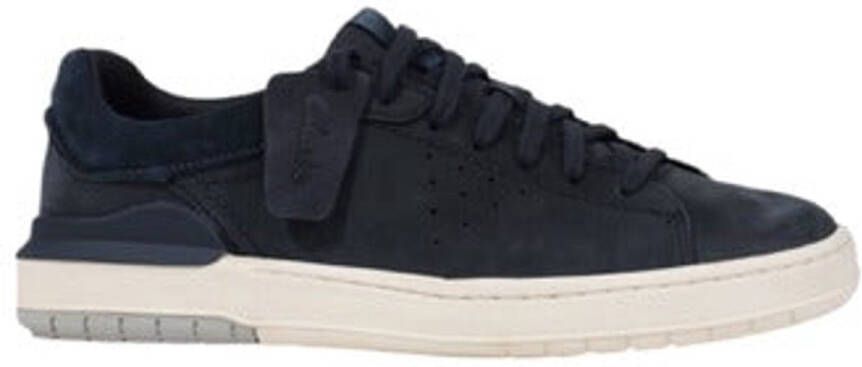 Clarks Blauw Heren Sneakers Met Vetersluiting