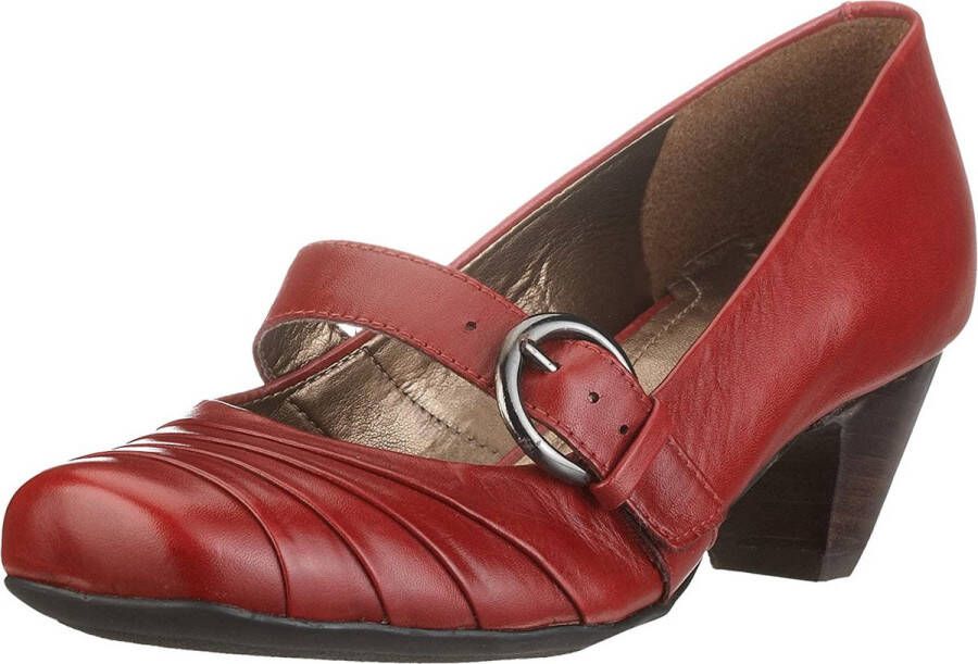 Clarks Elegante Gedecoreerde Damesschoen Red Dames