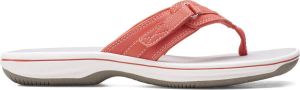 Clarks Brinkley Sea Dames Slippers Bright Coral