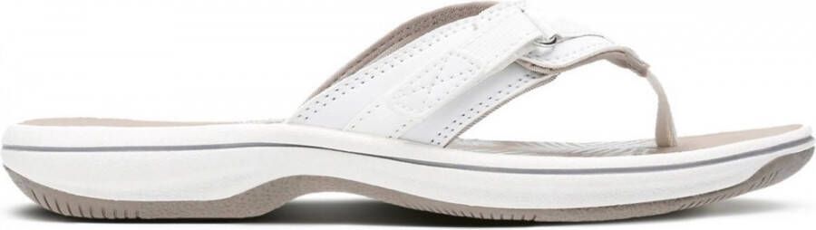 Clarks Brinkley Sea Dames Slippers White