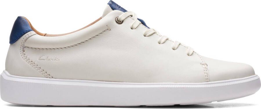 Clarks Cambro Low White Leather Mannen