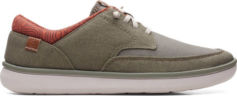 Clarks Cantal Low Heren Sneakers Olive Combi