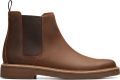 Clarks Bruine leren Chelsea boot voor heren Brown - Bruin