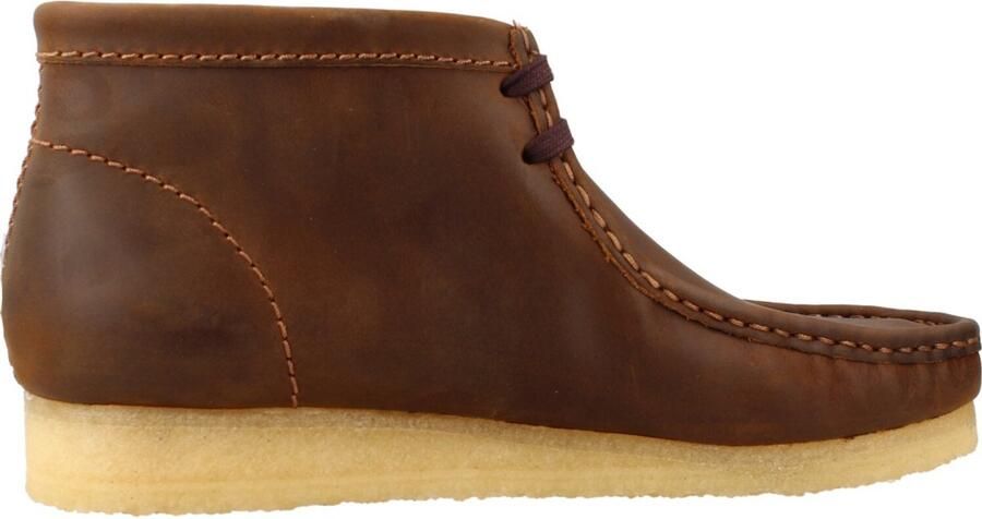 Clarks Originals Wallabee Boot Bijenwas Leer Brown Heren
