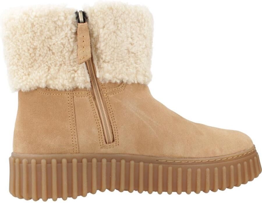 CLARKS Snowboots 'Torhill Turn Light Tan WLined' bruin