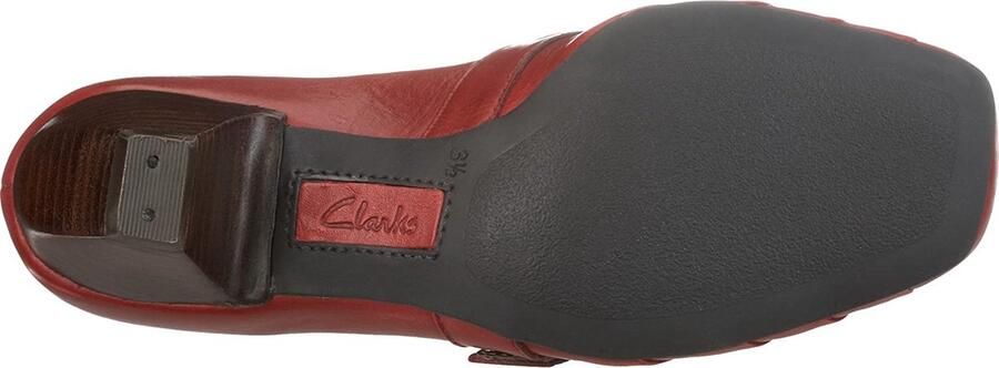 Clarks Elegante Gedecoreerde Damesschoen Red Dames - Foto 3