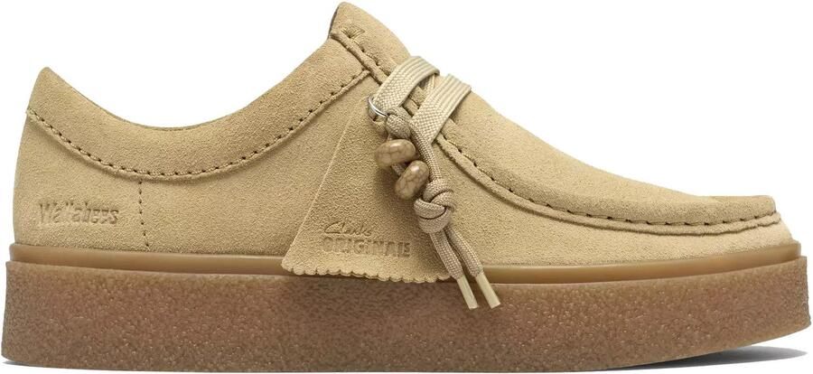 Clarks Boxbee Walla dames veterschoen Beige