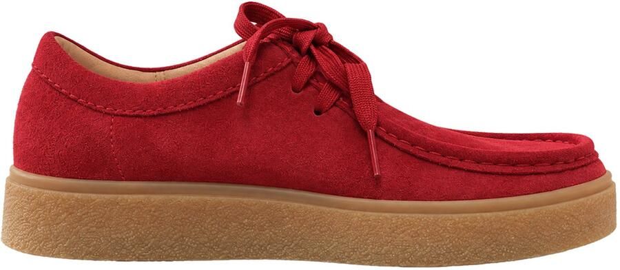 Clarks Boxbee Walla dames veterschoen Rood