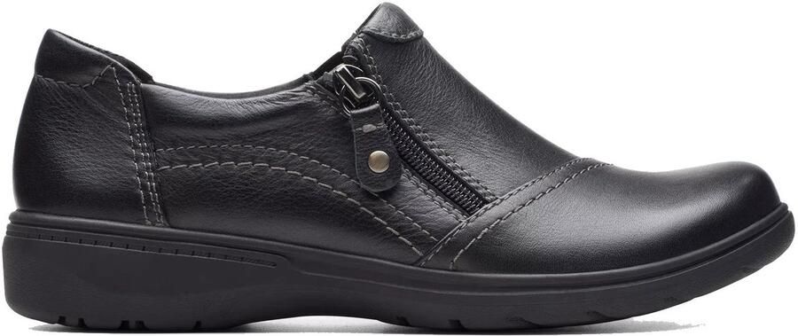 Clarks Zwarte damesschoen Elegant Slip-On Stijl