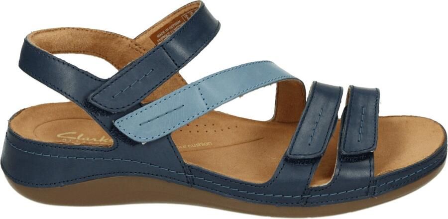 Clarks CECILY MIX Platte sandalenDames Sandalen Blauw