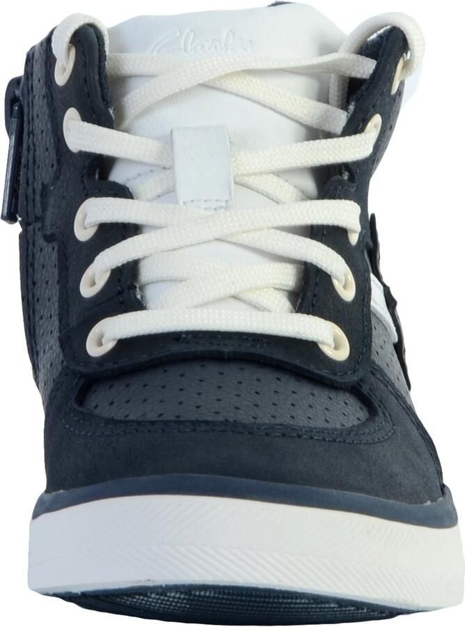 Clarks City Flake leren sportschoenen met hoge bovenkant voor kinderen