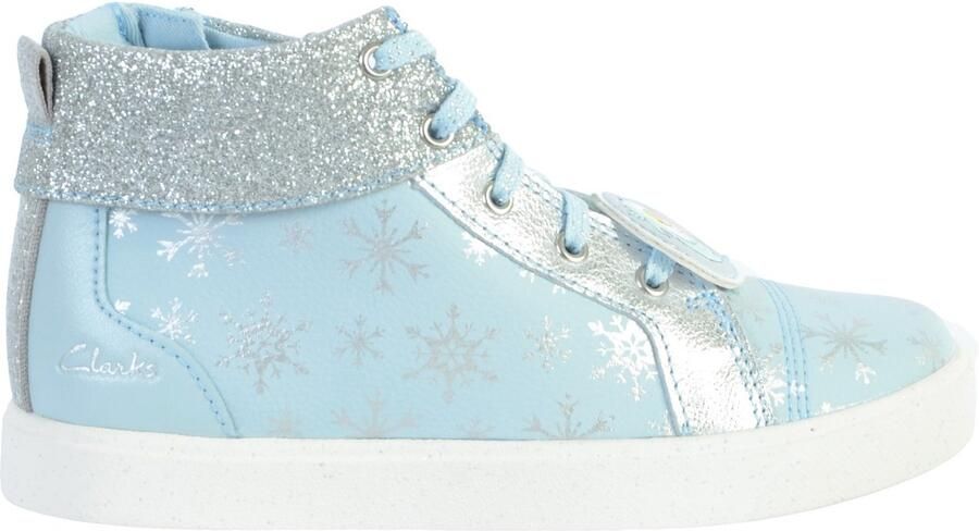 Clarks City Ice Junior Leren Hi-Top Sneakers