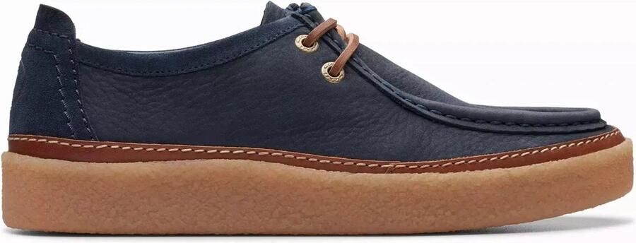 Clarks Clarkwood Moc heren veterschoen Blauw