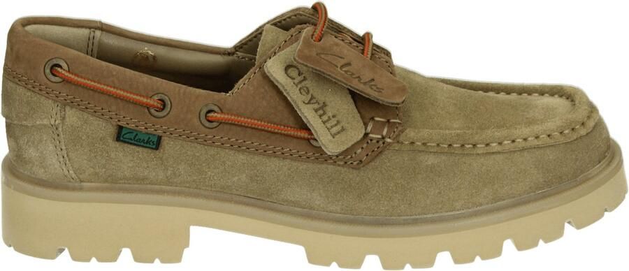 Clarks CLEYHILL BOAT Vrije tijdsschoenen Instappers Taupe