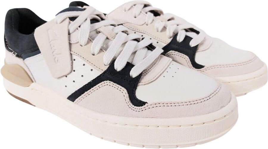 Clarks COURTLITE 2 LO Lage sneakersVrije tijdsschoenenHeren sneakers Wit beige