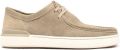 Clarks Veterschoenen Courtlite Seam Uitneembaar voetbed vrijetijdsschoen halfschoen veterschoen - Beige