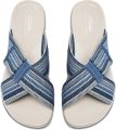Clarks Dames Arla Wave Slippers Blauw Combi - Blauw
