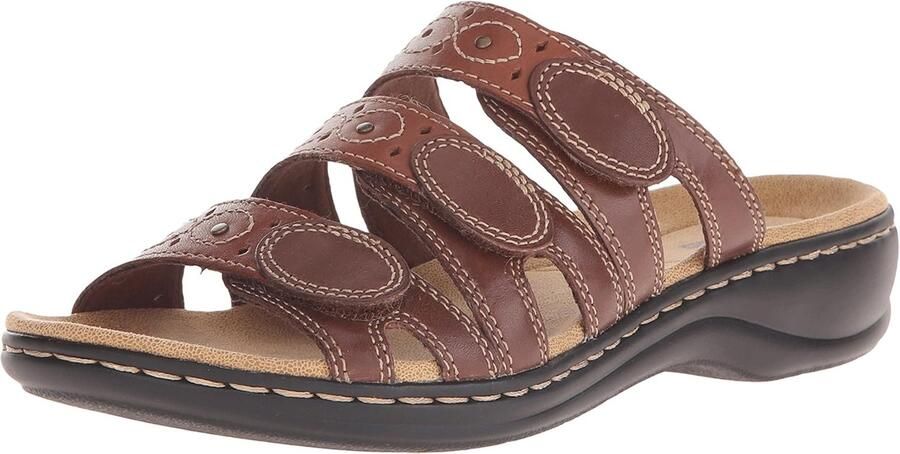 Clarks Dames Leisa Cacti Instappers Sandalen Bruin