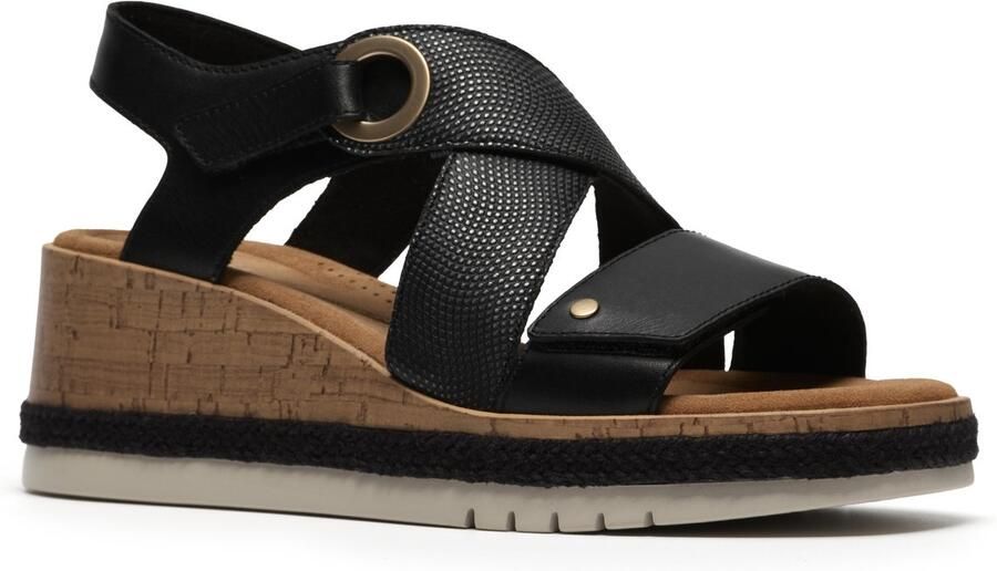 Clarks Dames sandalen met hak Kidiki Sun 26185954 Zwart
