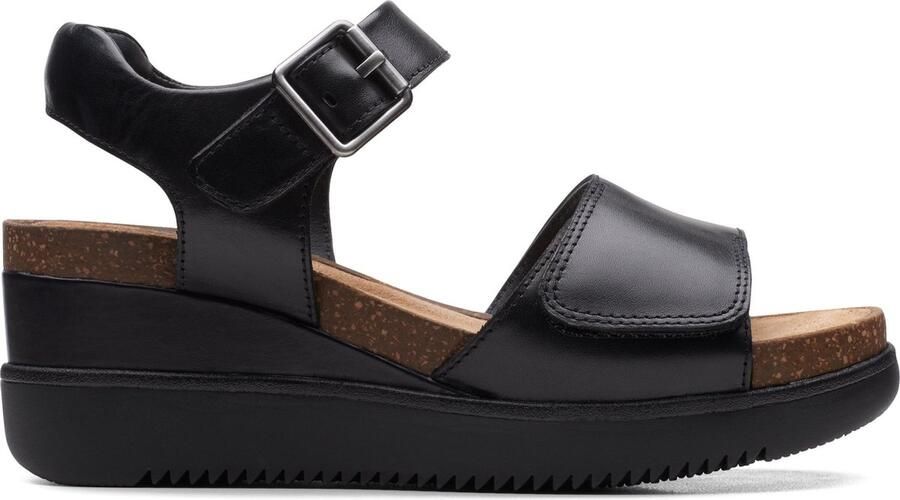 Clarks Dames schoenen Lizby Strap D black leather