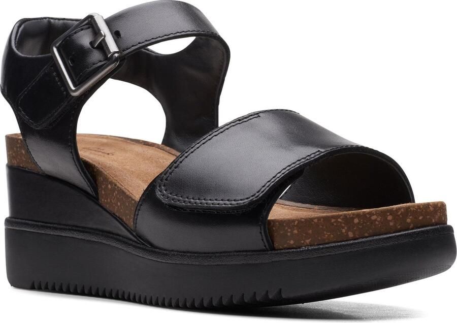 Clarks Dames schoenen Lizby Strap D black leather - Foto 4