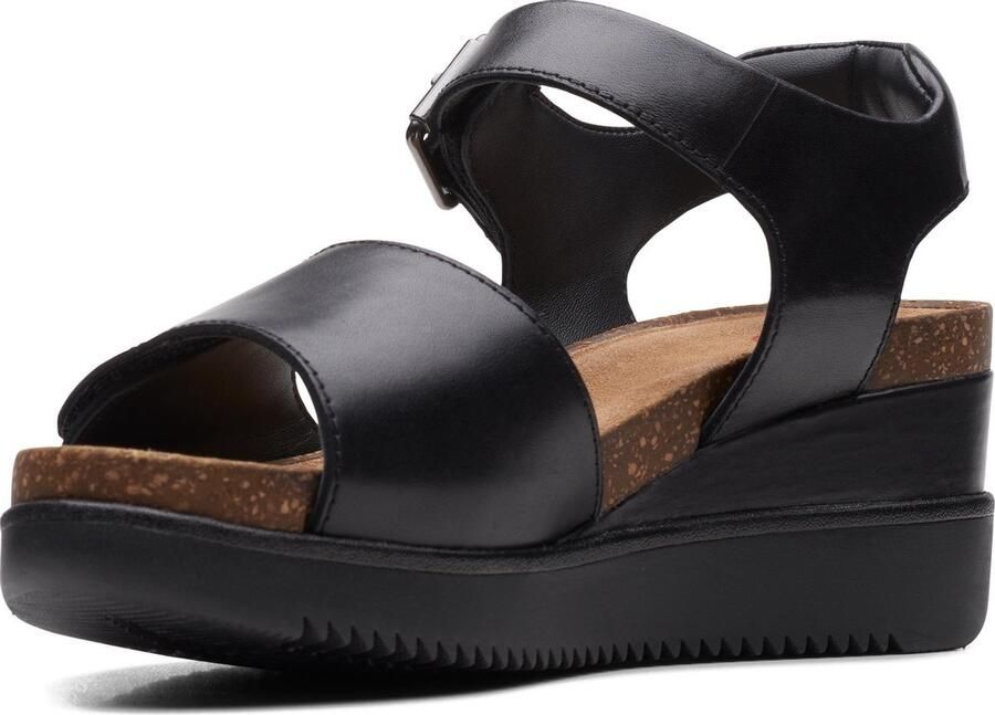 Clarks Dames schoenen Lizby Strap D black leather - Foto 3