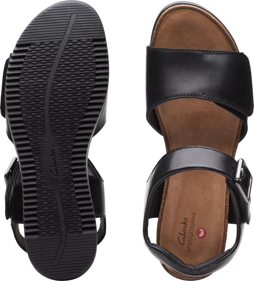 Clarks Dames schoenen Lizby Strap D black leather - Foto 2