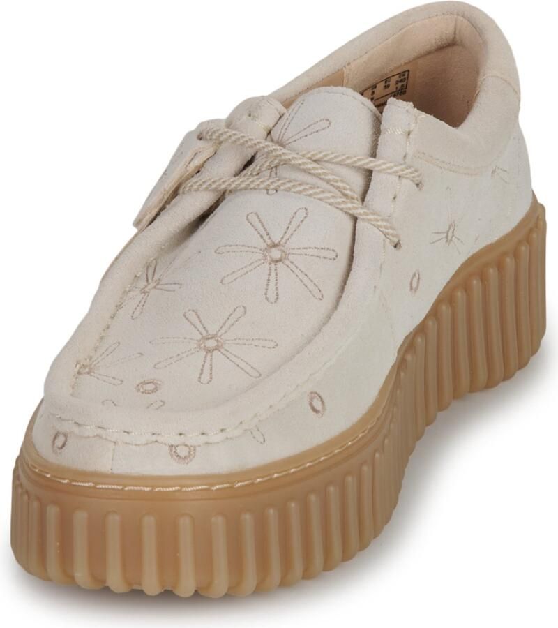 Clarks Dames Veterschoenen Torhill Bee 26186297 Offwhite